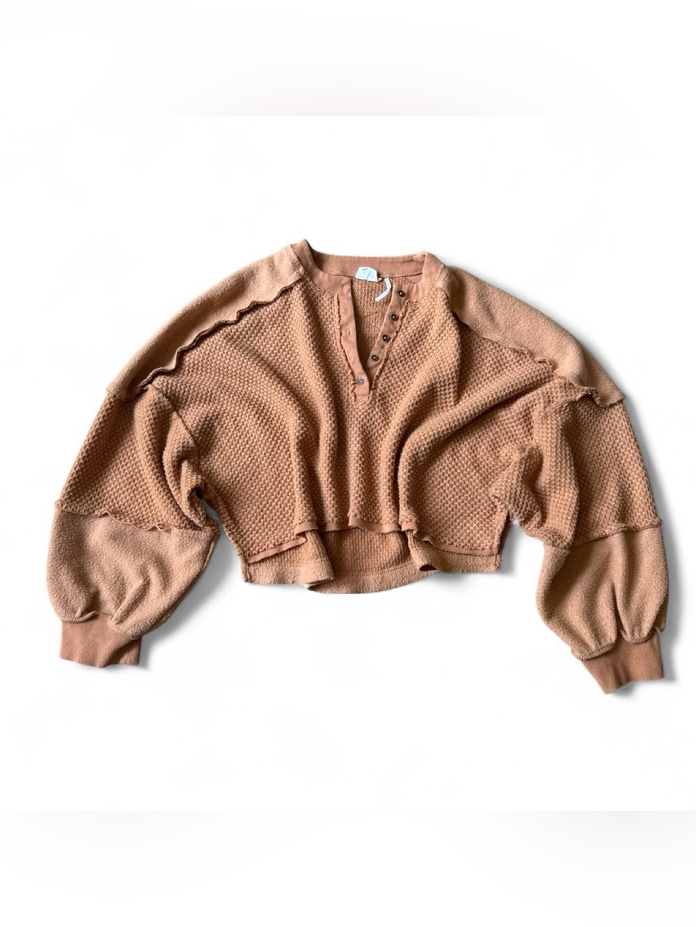 Out From Under Mel Cozy Pieced Henley Top